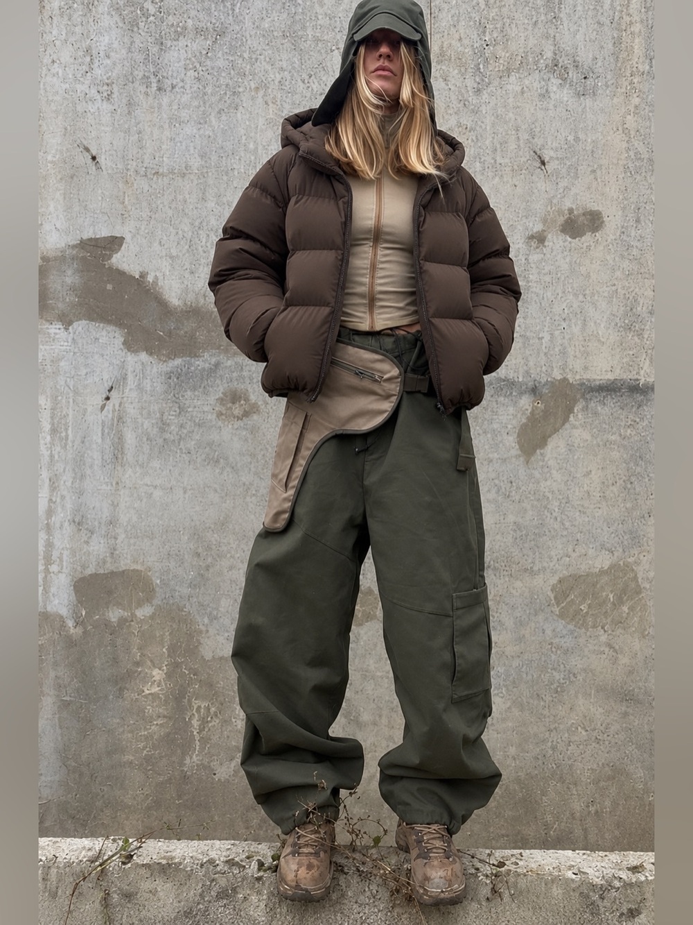 REAL DOWN FILLED Men’s Hooded jacket - Italian brand